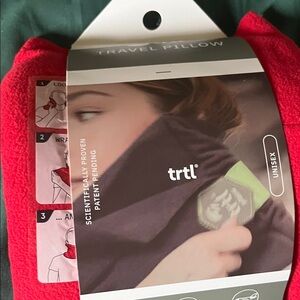 trtl Travel Pillow in Red - Supportive Neck Wrap